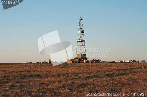 Image of Drilling sunset.