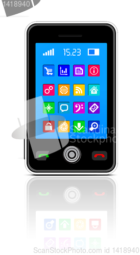 Image of Touchscreen smartphone