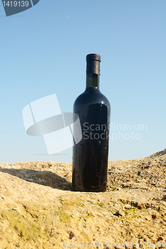 Image of Wine in the bottle.