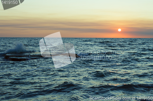 Image of Sunset at Sea.