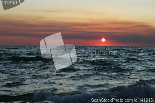 Image of Sunset at Sea.