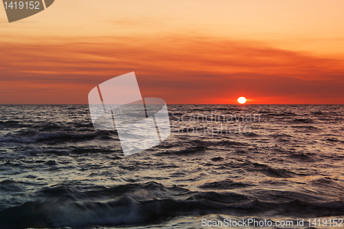 Image of Sunset at Sea.