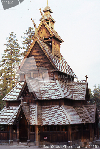 Image of The stave church from Gol.