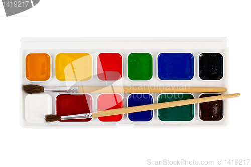 Image of Paint with brushes