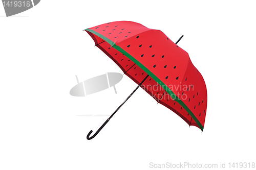 Image of Red umbrella.