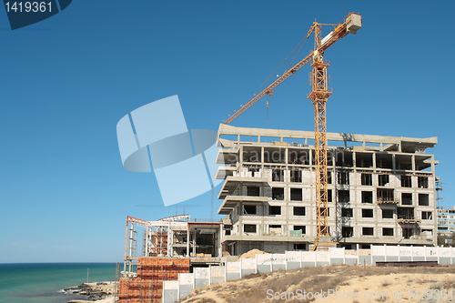Image of Construction on the beach.