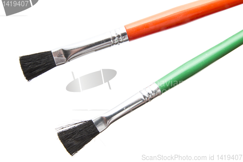 Image of Colorful paintbrushes 