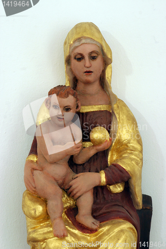 Image of Blessed Virgin Mary with baby Jesus