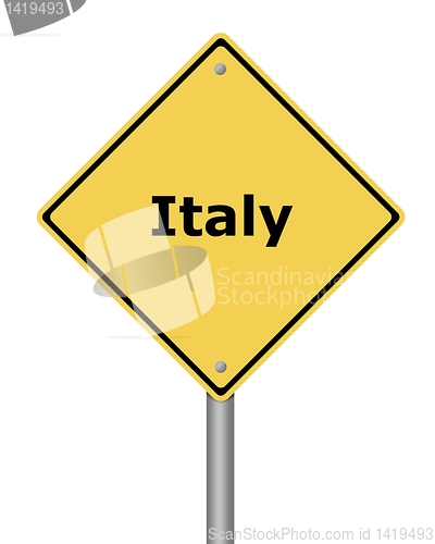 Image of Warning Sign Italy