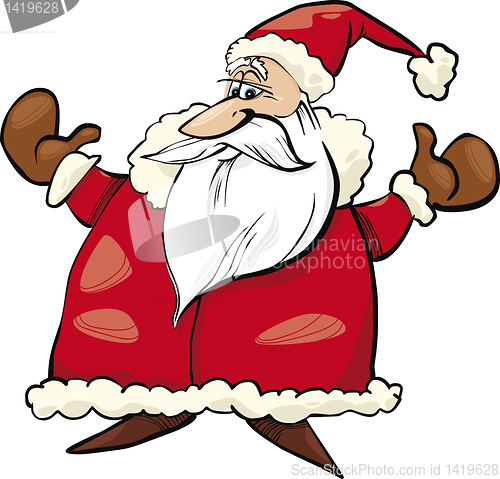 Image of Cheerful Santa Claus