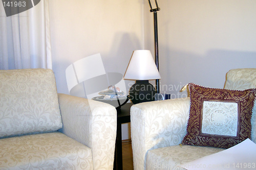 Image of couches and lamp