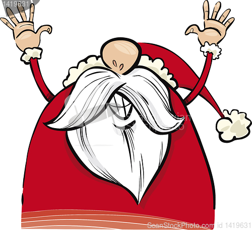 Image of happy santa claus