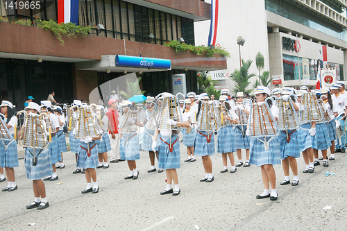 Image of PANAMA - NOVEMBER 1: Panamanian Independence Day parade on Novem