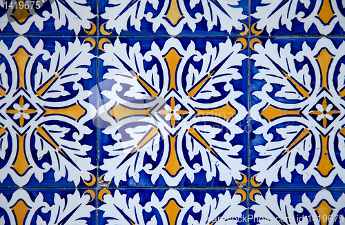 Image of Portuguese glazed tiles