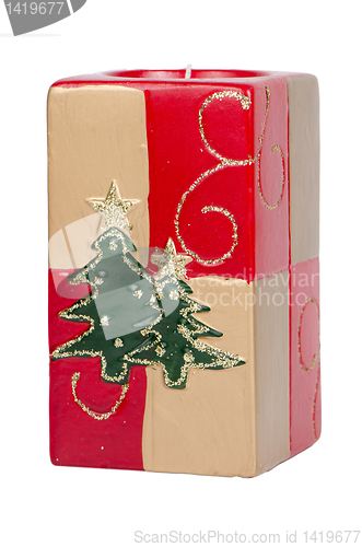 Image of Christmas candle decoration