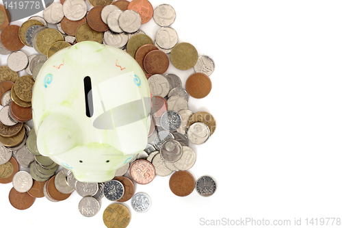 Image of czech savings isolated on the white bacground