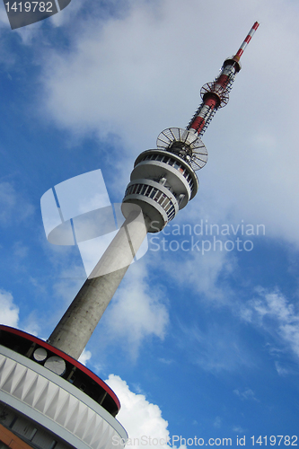 Image of Praded tower in Jeseniky mountains in Czech republic