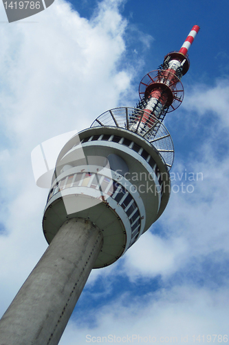 Image of Praded tower in Jeseniky mountains in Czech republic