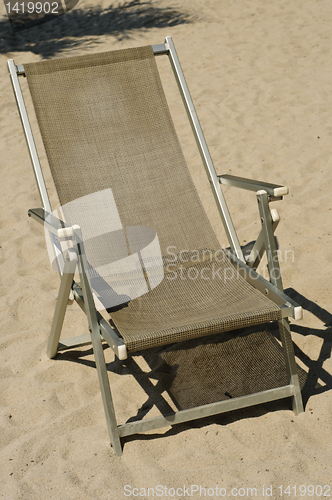 Image of Beachchair on the sand