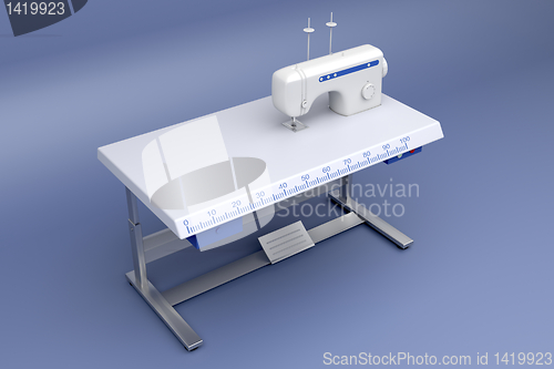 Image of 3d industrial sewing machine