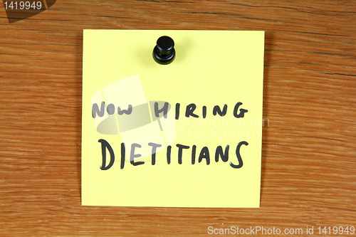 Image of Dietitian job opportunity