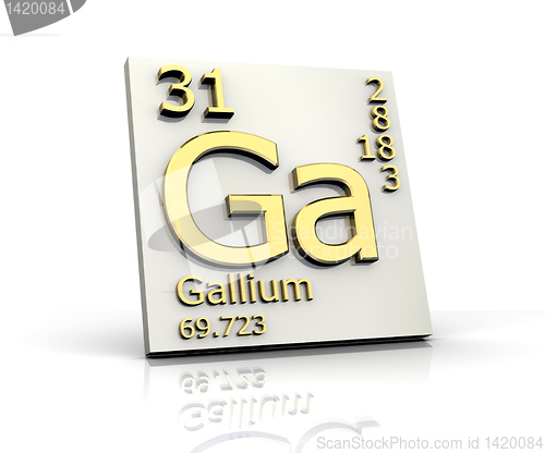 Image of Gallium form Periodic Table of Elements 