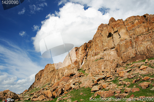 Image of landscape  with crag, rock 