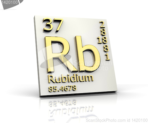 Image of Rubidium form Periodic Table of Elements 