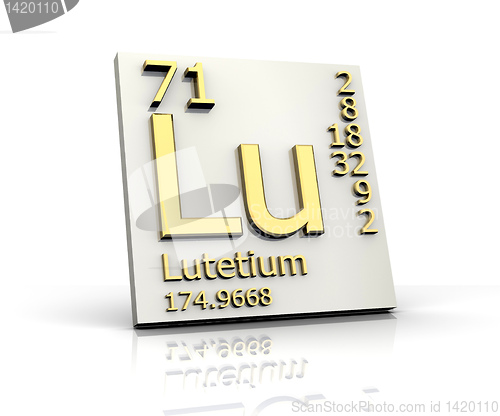 Image of Lutetium form Periodic Table of Elements 