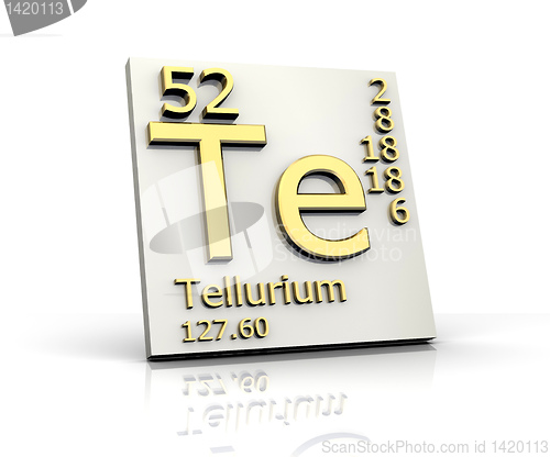 Image of Tellurium form Periodic Table of Elements 