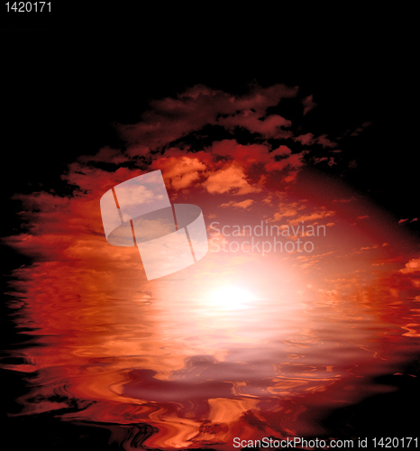 Image of red cloudscape 