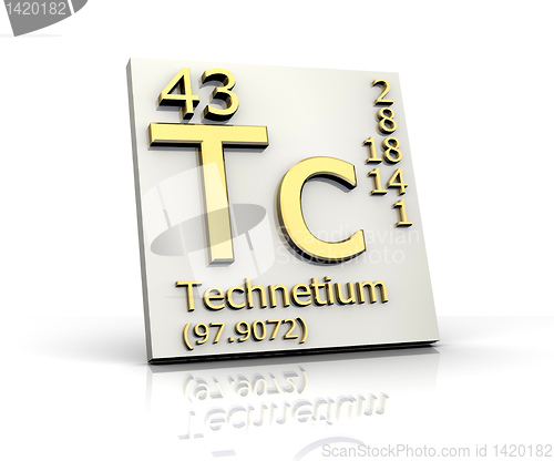 Image of Technetium form Periodic Table of Elements 