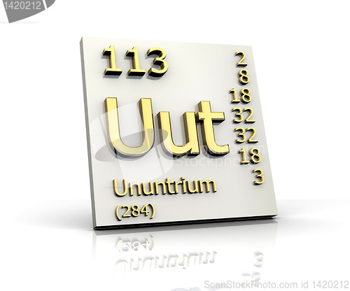 Image of Ununtrium Periodic Table of Elements