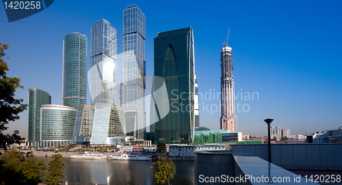 Image of skyscrapers of Moscow City