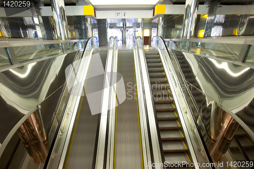 Image of escalators