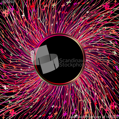 Image of Abstract color laser beams for you design. EPS 8