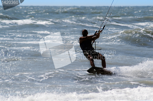 Image of Kite surfer silhouette