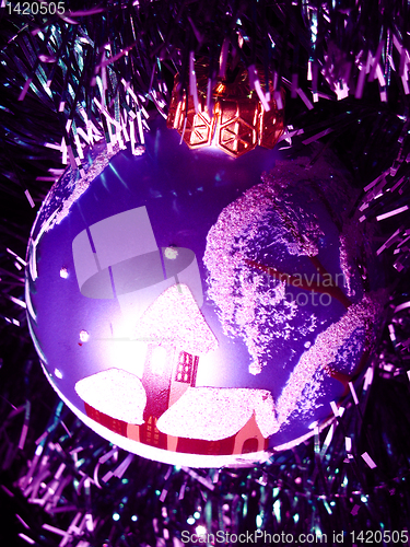 Image of christmas tree decorations