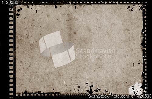 Image of Grunge film frame