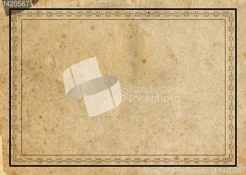 Image of Aged paper with border