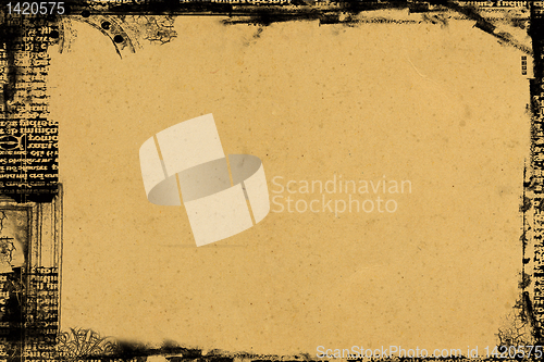 Image of Grunge border and background