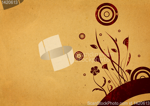 Image of Grunge floral background