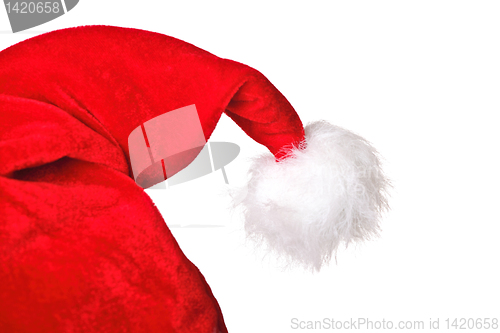 Image of detail of santa hat