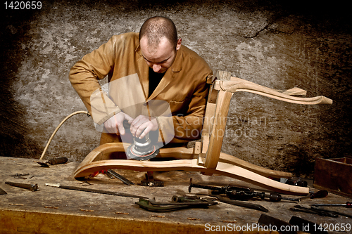 Image of carpenter at work
