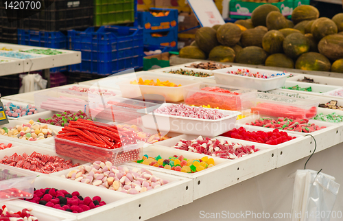 Image of Candy at market stall