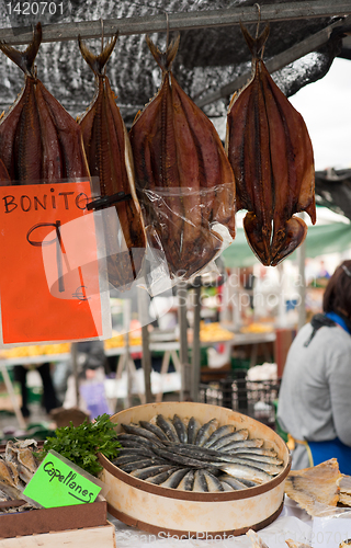 Image of Fish on street market