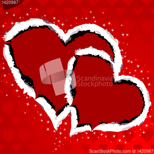 Image of Torn paper with Heart
