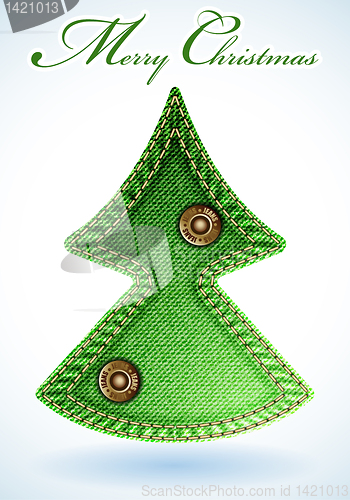 Image of Christmas Jeans Texture