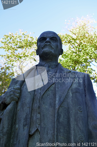 Image of 12 october, 2011, statue of Lenin at the Estonian historic museum in Tallinn, Estonia.