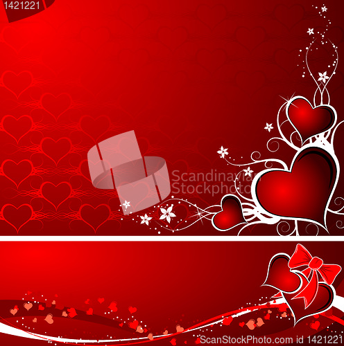 Image of Valentines background, vector